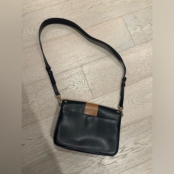 MICHAEL Michael Kors Sloan Editor Shoulder bag in black & tan leather - Picture 2 of 3